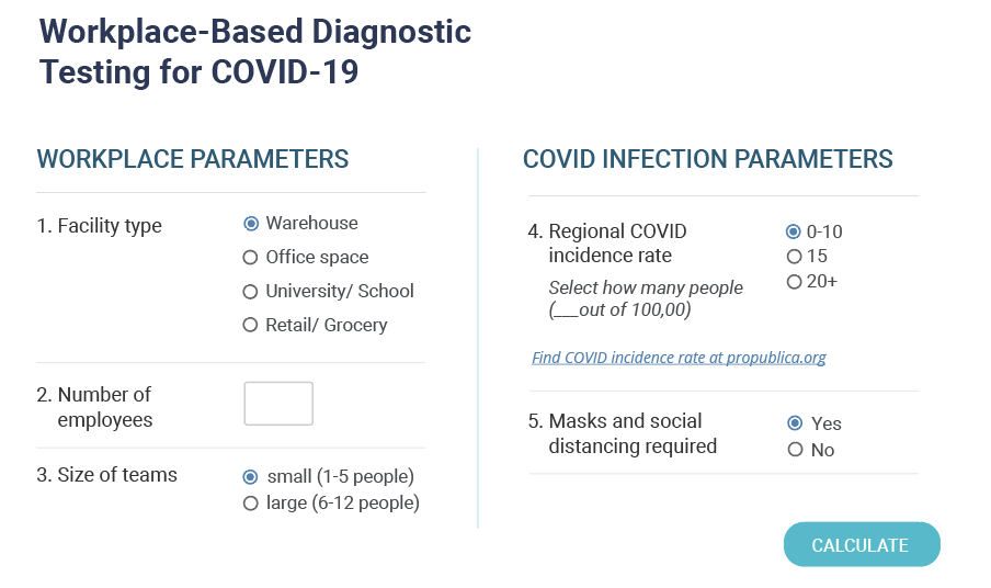 COVID-19 testing frequency recommendations